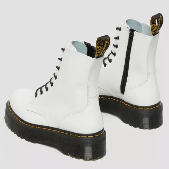 DR. MARTENS Jadon 8-Eye Boot - White Polished Smooth Leather - Picture 8 of 8